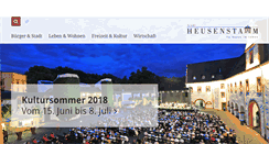 Desktop Screenshot of heusenstamm.de