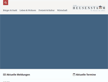 Tablet Screenshot of heusenstamm.de